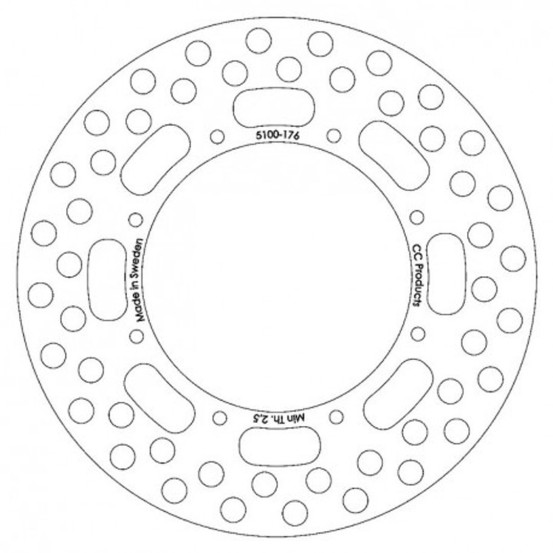Disque de frein CC PRODUCTS Avant Kawasaki KX 1984-1988