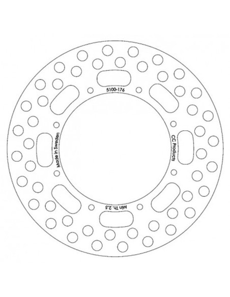 Disque de frein CC PRODUCTS Avant Kawasaki KX 1984-1988