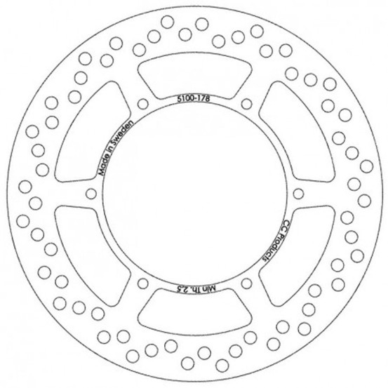 Disque de frein CC PRODUCTS Avant Suzuki RM 125-500 1985-1988