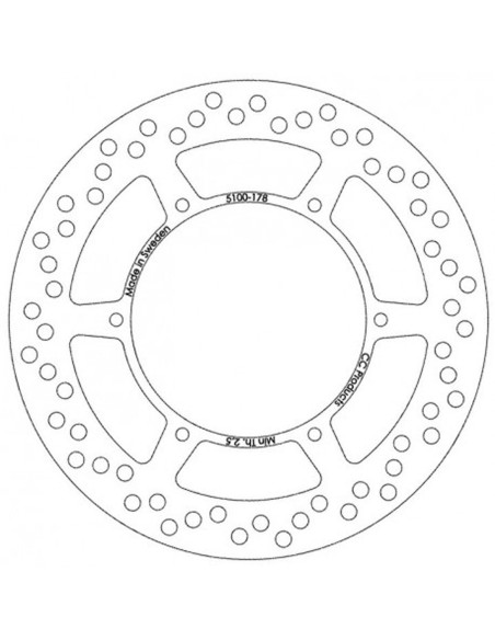 Disque de frein CC PRODUCTS Avant Suzuki RM 125-500 1985-1988