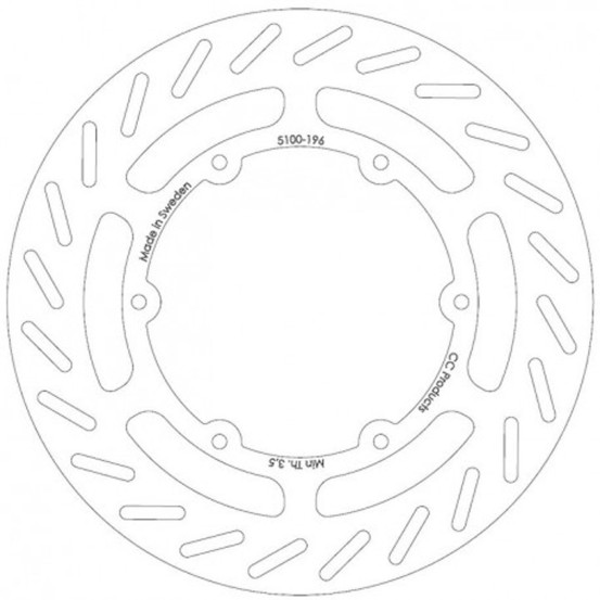 Disque de frein CC PRODUCTS Avant KTM 125-500 1989-1991