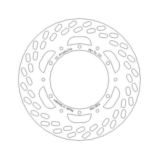 Disque de frein CC PRODUCTS Avant KTM 125-500 1985-1987