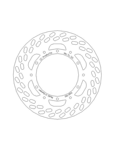 Disque de frein CC PRODUCTS Avant KTM 125-500 1985-1987