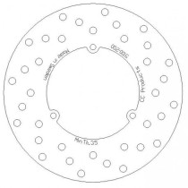 Disque de frein CC PRODUCTS Arriere KTM 125-500 1986-1987