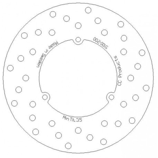 Disque de frein CC PRODUCTS Arriere KTM 125-500 1986-1987