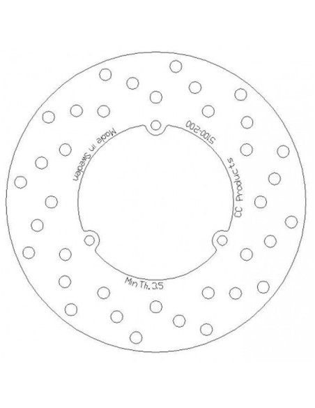 Disque de frein CC PRODUCTS Arriere KTM 125-500 1986-1987