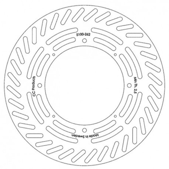 Disque de frein CC PRODUCTS Avant Honda CR 1984-1988