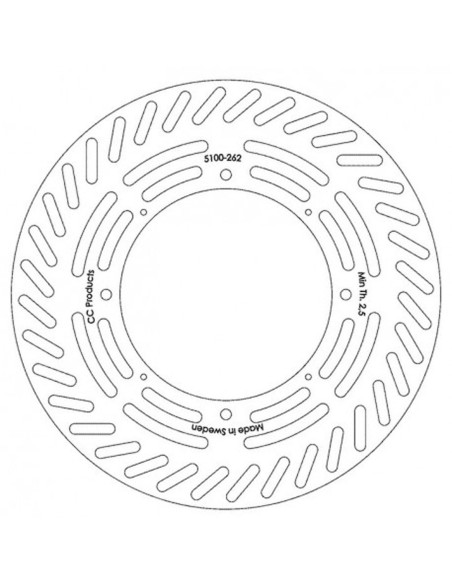 Disque de frein CC PRODUCTS Avant Honda CR 1984-1988