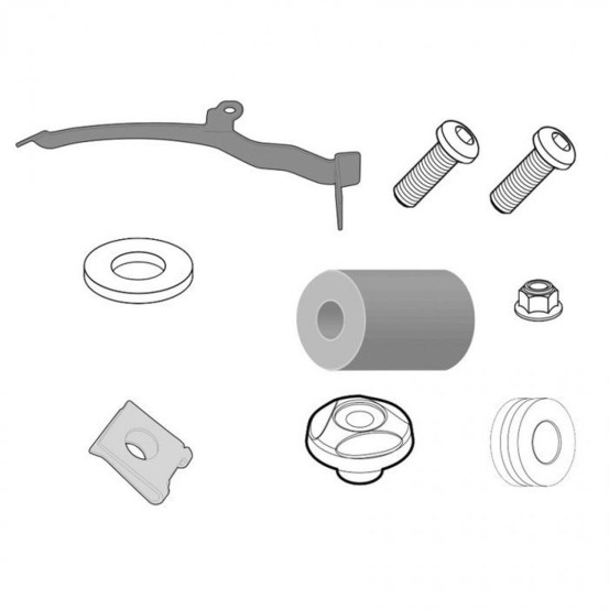 Kit de fixation pour bulle Givi 2111DT pour Yamaha XMAX 125-250 - XMAX 400 - MBK 125-250 Skyliner