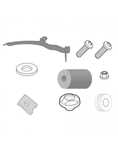 Kit de fixation pour bulle Givi 2111DT pour Yamaha XMAX 125-250 - XMAX 400 - MBK 125-250 Skyliner