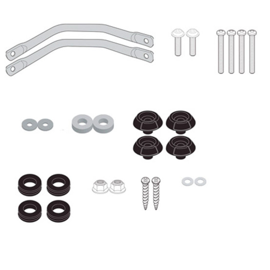 Kit de fixation pour bulle Givi D2123KIT Yamaha N-Max 125-155 2015-2020