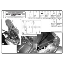 Kit de fixation pour bulle Givi D267KIT Suzuki Burgman 125 - 200 2006-2021