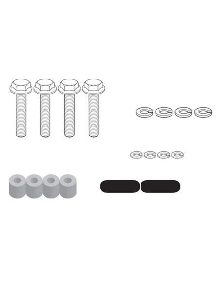 Kit fixation support top case Givi 2130KIT Yamaha 700 Tracer 2016-2024
