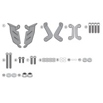 Kit de fixation support valise Givi 2140KIT Yamaha MT07 2018-2024