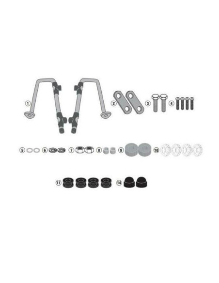 Kit fixation bulle Givi A1168A Honda 125 Super Cub C 2018-2026