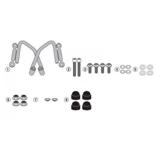 Kit de fixation pour bulle Givi A1193A Honda SH MODE 125 2021-2026