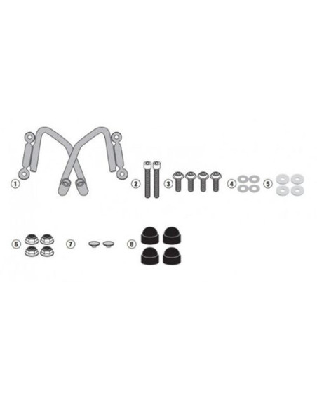 Kit de fixation pour bulle Givi A1193A Honda SH MODE 125 2021-2026