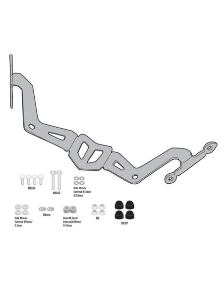 Kit de fixation pour bulle Givi A2151A Yamaha MT-03 321 2020-2025