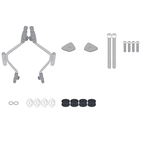 Kit de fixation pour bulle Givi A5616A PIAGGIO Beverly 300-310-400 HPE 2021-2026