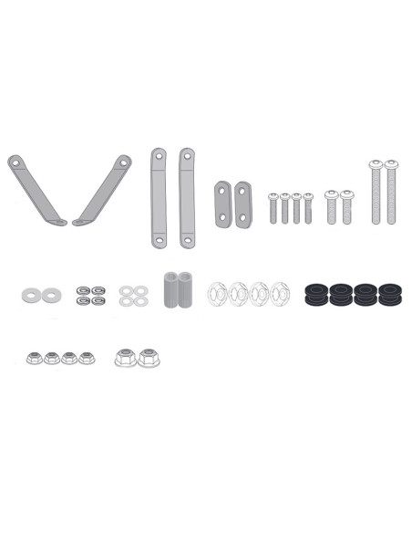 Kit de fixation pour bulle Givi A7062A SYM Fiddle 125 Euro 5 2020