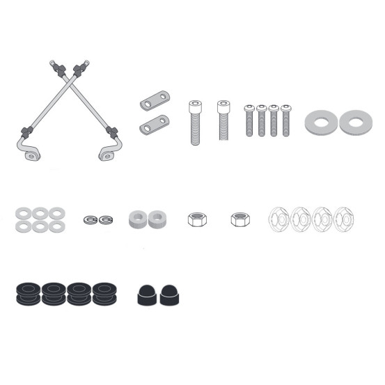 Kit de fixation pour bulle Givi A8831A Super Soco Cux 2021-2026