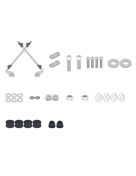 Kit de fixation pour bulle Givi A8831A Super Soco Cux 2021-2026