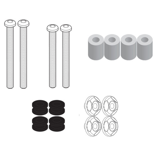 kit fixation bulle Givi D7056KIT SYM 300 Cruisym 2017-2025