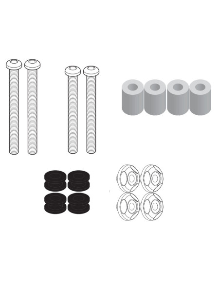 kit fixation bulle Givi D7056KIT SYM 300 Cruisym 2017-2025