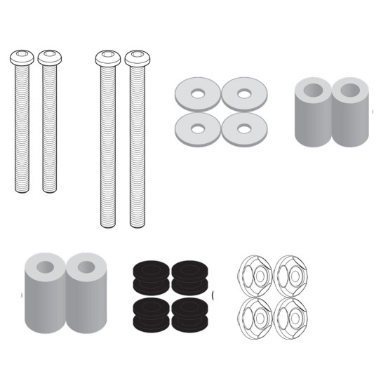 kit fixation bulle Givi D7058KIT SYM 300 Joymax Z 2019-2026