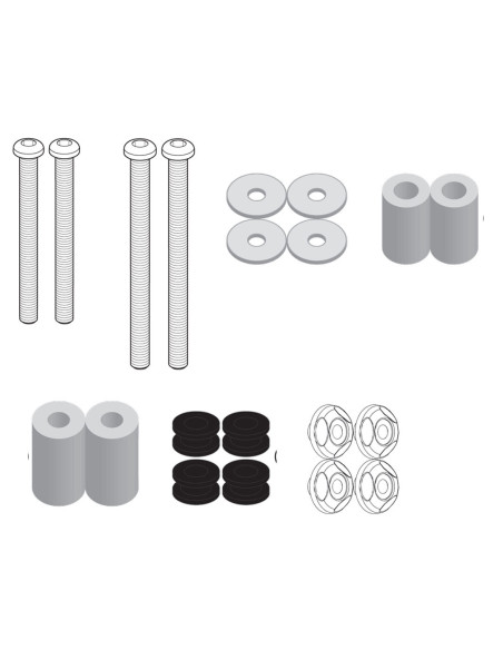 kit fixation bulle Givi D7058KIT SYM 300 Joymax Z 2019-2026
