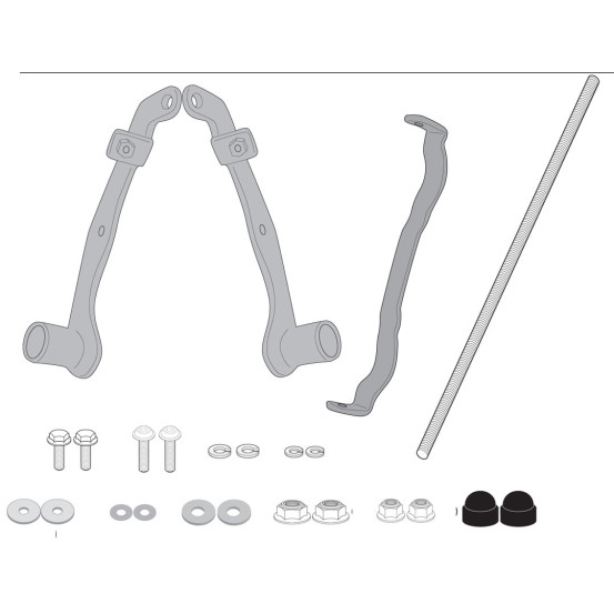 Supports feux additionnels Givi YAMAHA MT09 TRACER 2015 - 2017