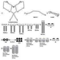 Supports valises Givi Monokey PL8712 Benelli TRK 502 2021-2026