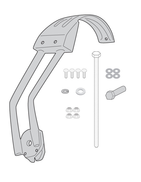 Kit de fixation garde - boue arrière Givi RM5137KIT BMW F 900 XR/R 2020-2026