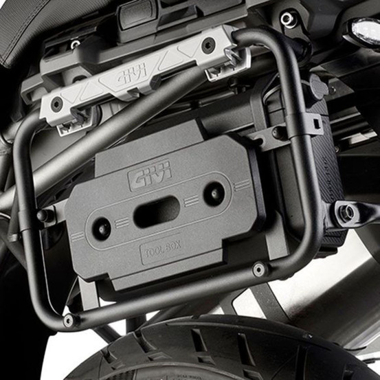 Kit de fixation universel pour boite à outil Givi S250 à fixer sur support valise PL/PLR