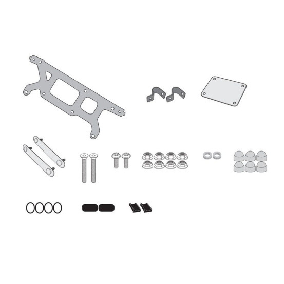Kit de fixation Tool Box Givi S250 pour support valise PL3116 SUZUKI DL 250 V - Strom 2017 - 2021