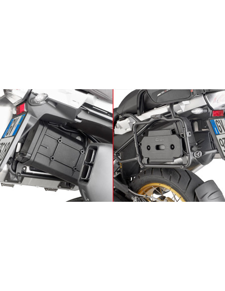 Kit de fixation pour boite à outil Givi S250 à fixer sur support valise PLR BMW R 1200 GS Adventure - R 1250 GS/Adventure