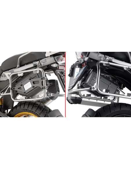 Kit de fixation pour boite à outil Givi S250 à fixer sur support valise origine BMW R 1200 GS Adventure - R 1250 GS Adventure