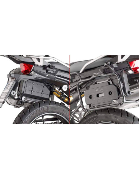 Kit de fixation Tool Box Givi S250 pour support valise PLR5127 BMW F 750 GS 2018 - 2022 - 850 2018 - 2020 - Adventure 2019