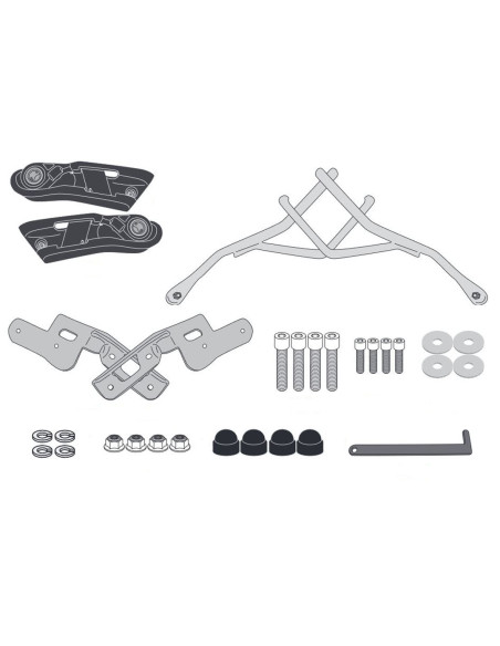Supports sacoches cavalières Givi TR2157 Yamaha MT07 2018 - 2021