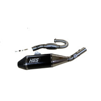 Ligne complète inox alu Noir carbone Conical HGS KAWASAKI 450 KX-F 2024-2026