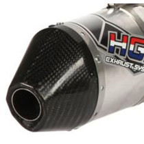 Embout de silencieux carbone pour la ligne HGS inox alu carbone Conical