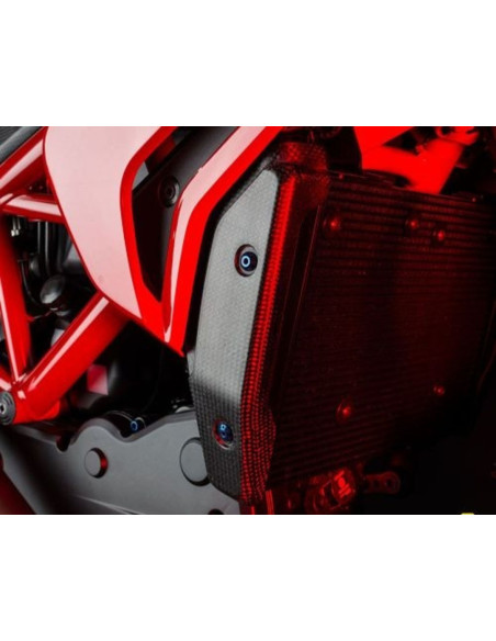 Protections Radiateurs LIGHTECH Ducati 821 Hypermotard/Hyperstrada 2013-2016 Carbone Mat