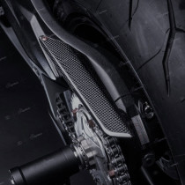 Couvre Chaine LIGHTECH MV Agusta 675/800 F3/Brutale 2012-2016 800 Rivale 2014-2016 Carbone Mat
