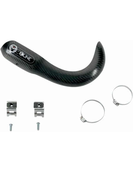 Protection carbone Moose Racing pour collecteur FMF Power Bomb Honda 250 CRF-R 2004-2009 250 CRF-X 2004-2013