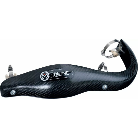 Protection carbone Moose Racing pour collecteur FMF Mega Bomb Honda 450 CRF-R 2004-2008 450 CRF-X 2005--2014