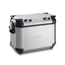 Valise latérale Gauche Givi Monokey Cam - Side Trekker Outback 48 Gris Alu