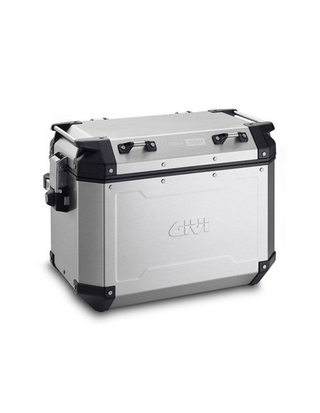 Valise latérale Gauche Givi Monokey Cam - Side Trekker Outback 48 Gris Alu