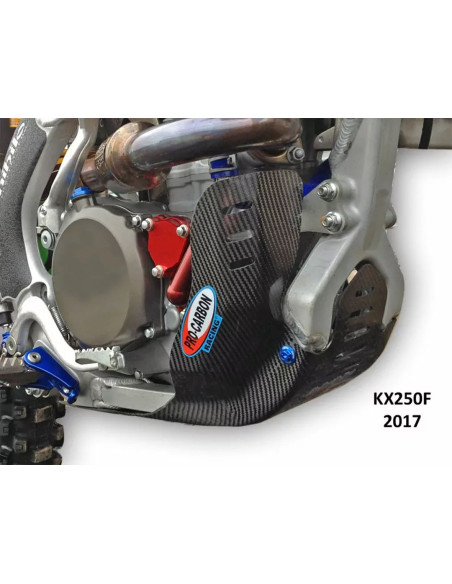 Sabot moteur carbone PROCARBON Kawasaki 250 KXF 2017-2020