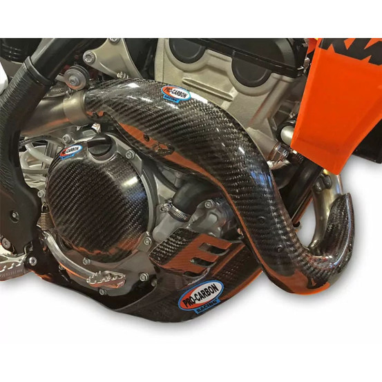 Protection collecteur d'échappement origine PROCARBON Husqvarna 250 FC 2019-2020 KTM 250 SXF 2019-2020