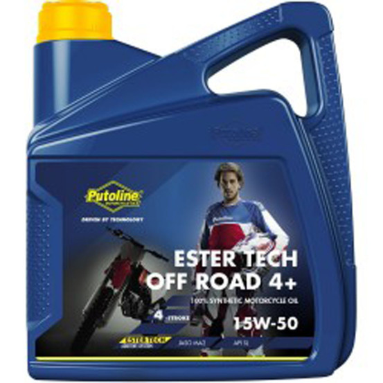 Huile moteur 4T PUTOLINE Ester Tech OFF ROAD 4+ (4 litres) 15W50